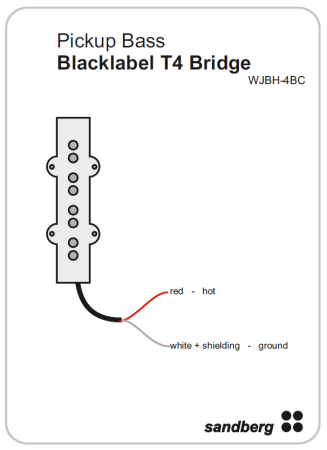 Sandberg Black Label Pickup T4 Bridge